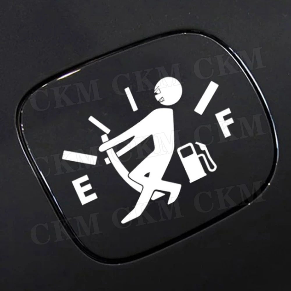 For Ford Focus 2 Funny Fuel Gage Empty Decal Tank Cap Stickers
