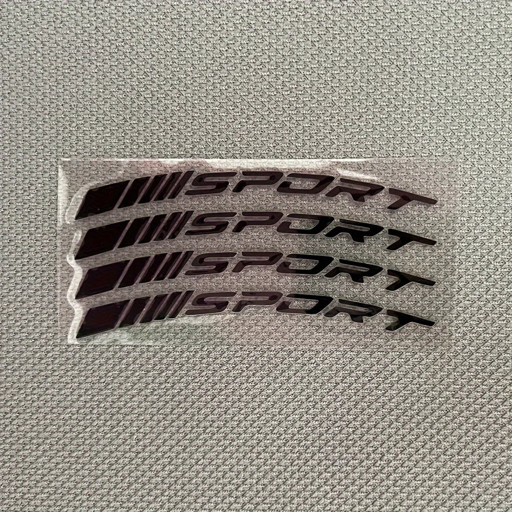 4PCS Set Sport Wheel Graphic Vinyl Motorcycle Sticker Rim