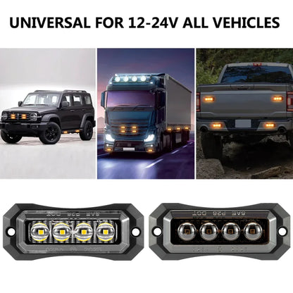 For Trailer Caravan Side Clearance Marker 4PCS Side Marker 12V