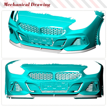 For BMW Z4 G29 M-Sport 2019-2025 Front Bumper Lip Splitters