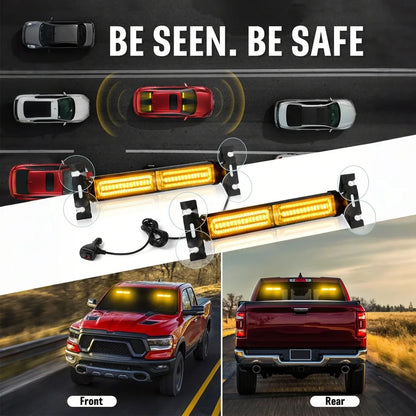 For Construction Tow 2PCS Nilight Strobe bar.front Rear