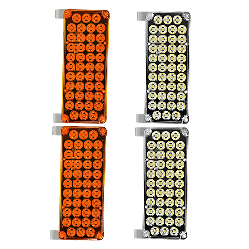 For Various 12V-24V Vehicles Turcks Rv 2PCS Strobe Warning