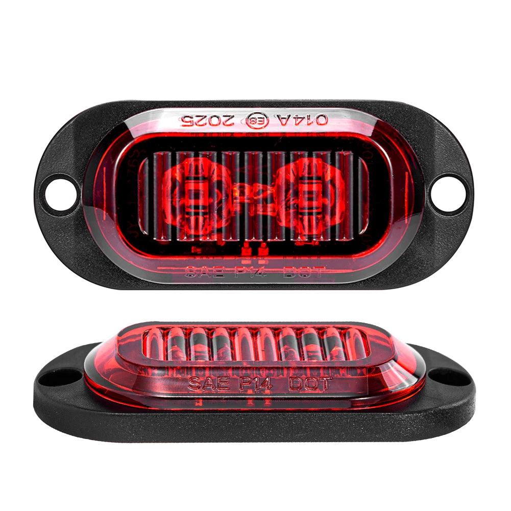 2LED Truck Position Side Marker Lamps 12V 24V Signal