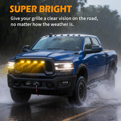12V Grille Daytime Running Warning Pickup Truck Haze Headlight