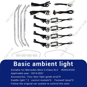 For Mercedesbenz W205 X253 Glc Coupe Color Ambient C43 c63scar