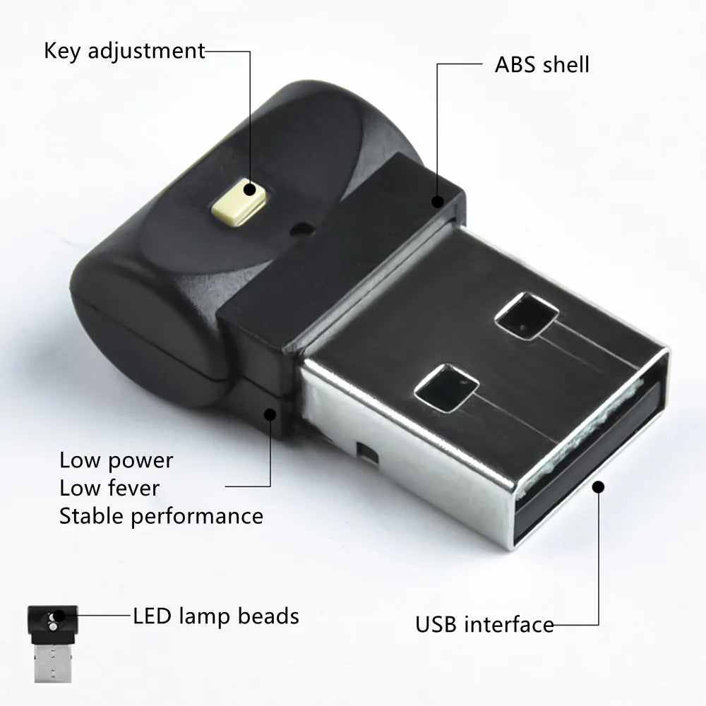 Colorful USB Interior Atmosphere Emergency Lighting MINI