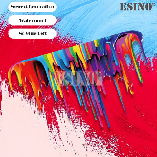 Creative Colorful Rainbow Fluid Paint Pvc Adhesive Decal