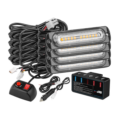 Warning Use Strobe Front Grille Emergency Flashing Bar Multiple