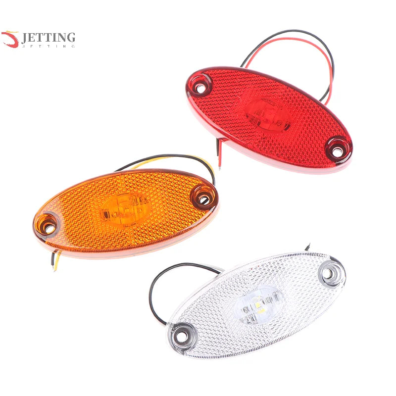 For Trailer 3LED 12V 24V Side Marker Trucks Caravan
