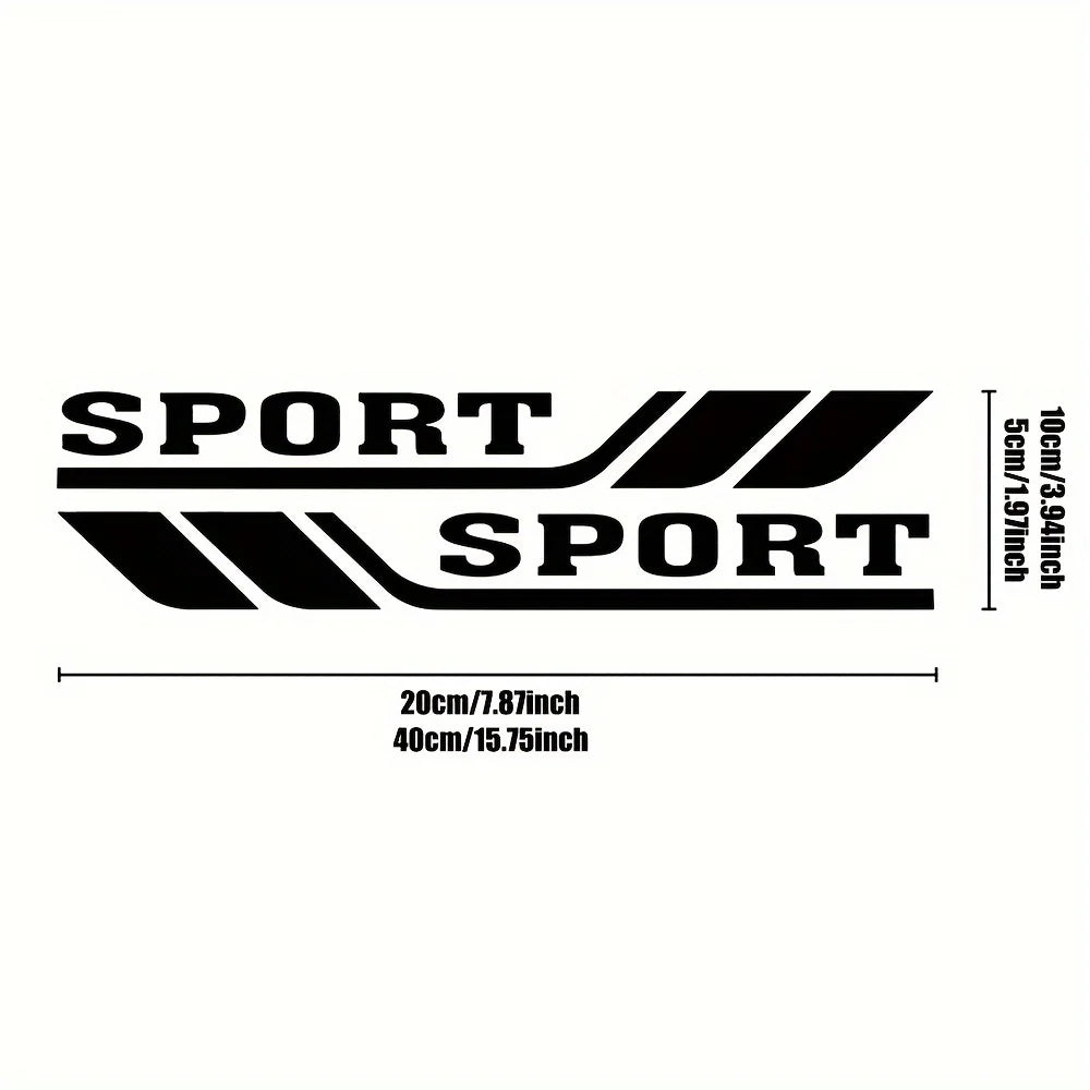 Pair Sport Door Side Stickers Mirror Decor Decal Sticker