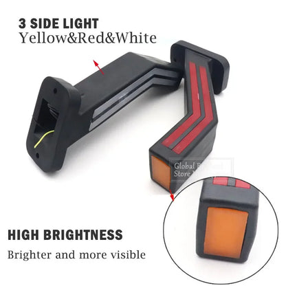 2X Side Marker Flowing Turn Signals 12V 24V Cars