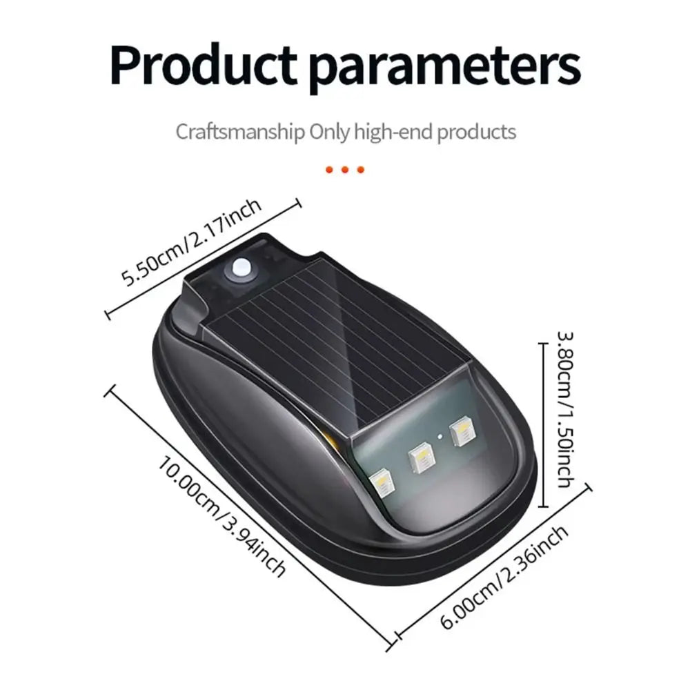 Wireless Solar Flash Waterproof RGB Roof Strobe Remote Control