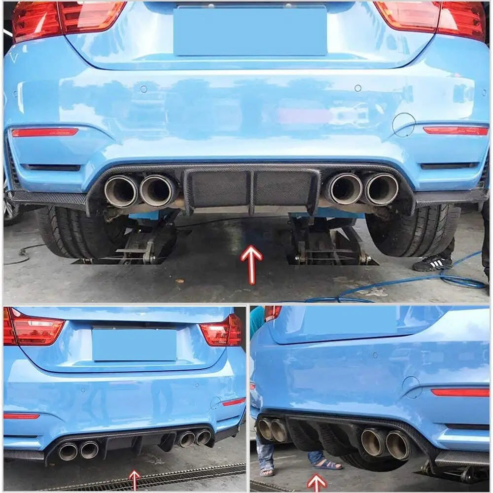For BMW 3 4 Serises F80 Rear Splitter Carbon Fiber Body Kit