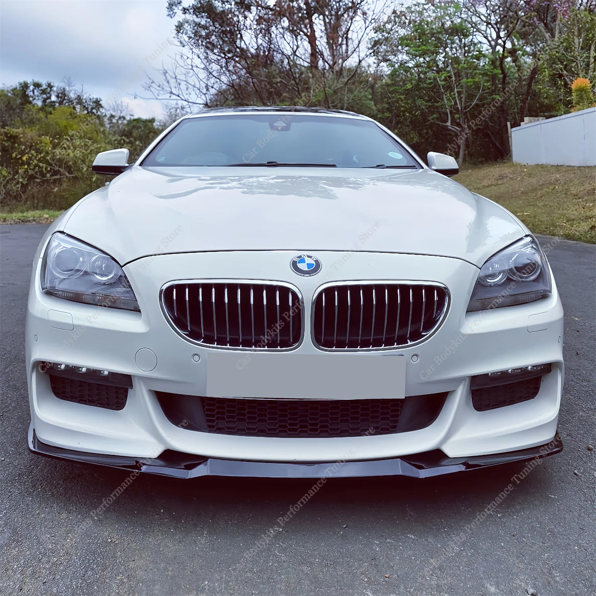 For BMW F12 F13 F06 V Front Bumper Lip Spoiler Splitter Diffuser