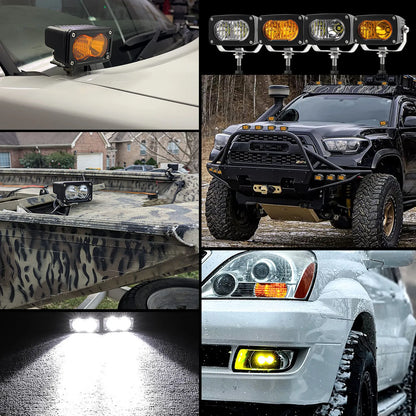 For Pickup Offroad 4X4 20W Work Pods Daytime Driving Fog Inch