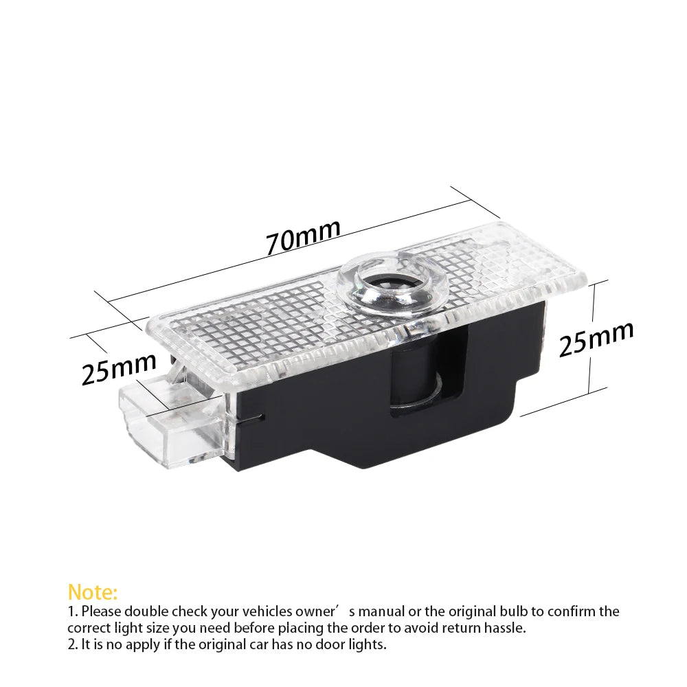 For BMW E60 E46 E61 F10 2X Door Projector Ghost Shadow Welcome