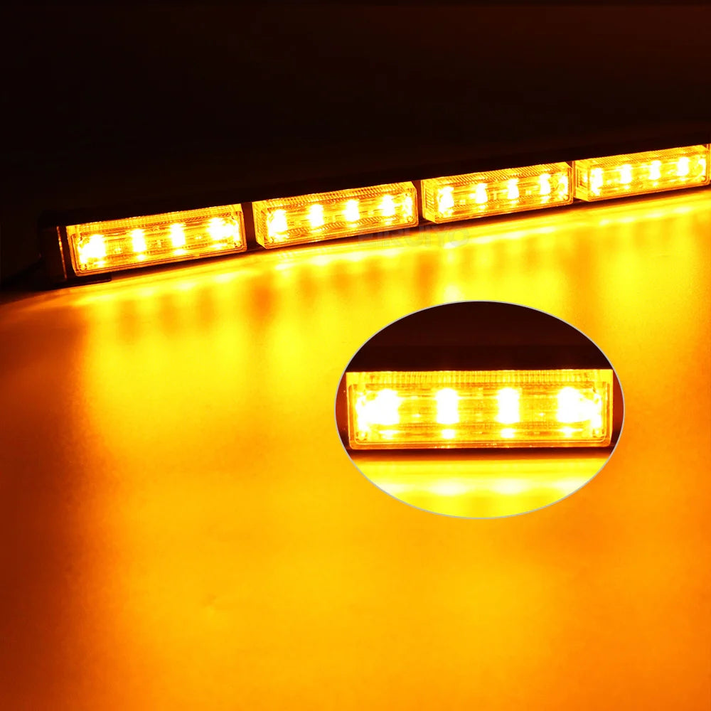 For Auto Emergency Grill Warning Lamp Strobe Windshield Bar