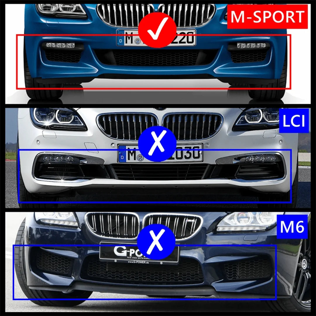 Fit BMW Series Front Bumper Lip Splitter F06 F12