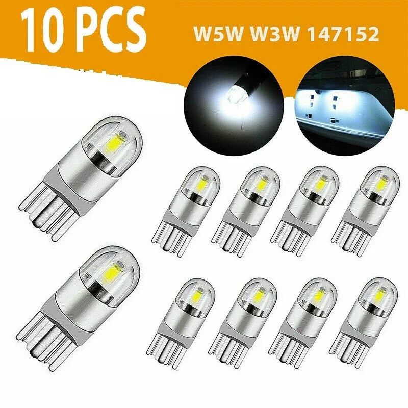 10PCS Ruiandsion T10 194 W5W Bulbs 3030 2SMD Canbus