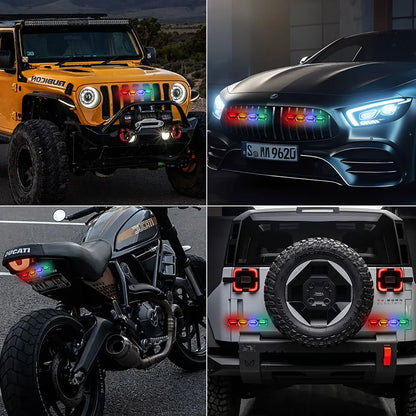 24LED Strobe Grille Bright Green Blue Red Yellow Warning