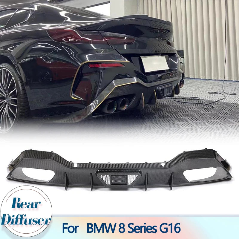 For BMW 8 Series G16 M Rear Bumper Diffuser Lip Spoiler Sport