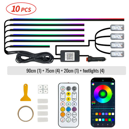 In Acrylic Interior Neon 12V Symphony RGB Ambient Strips