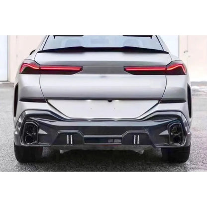 For BMW X6 G06 M Sport Ld 2020-2023 Carbon Fiber Rear Bumper Lip