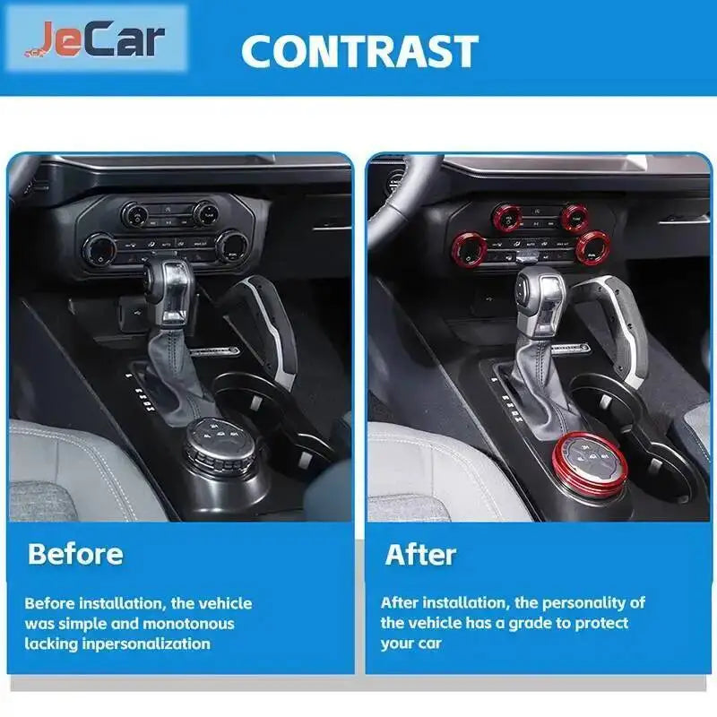 For Ford Bronco 2021 Up 4-Wheel Jecar Aluminum Alloy Knob Covers