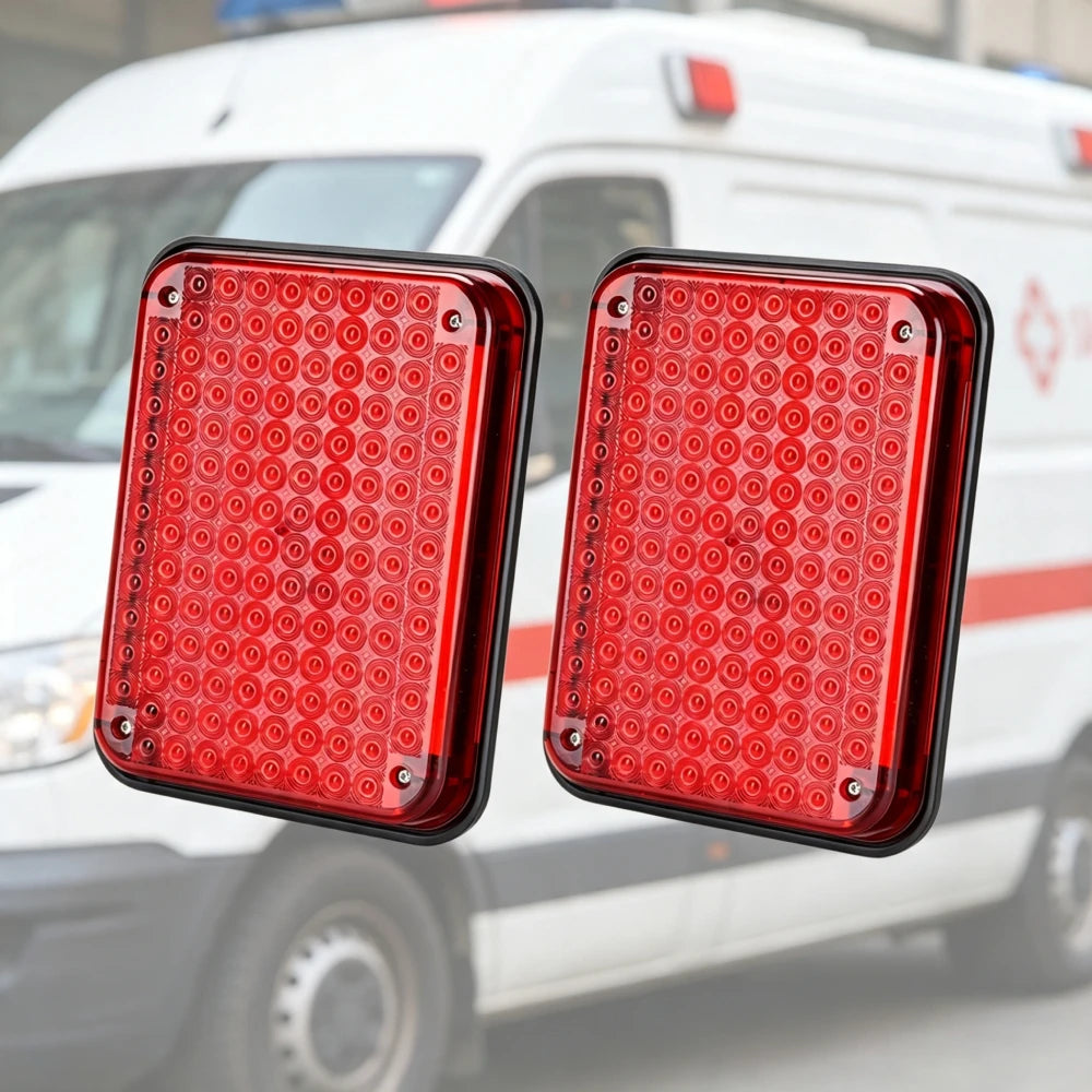 2PCS 12V 24V Ambulance Stroboscope Construction Truck Strobe
