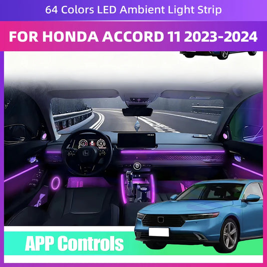For Honda Accord 11TH Gen 2023-2024 Acrylic Ambient APP Control