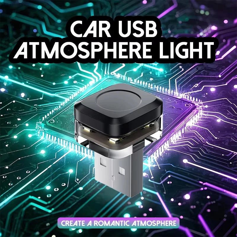 MINI USB Portable Plug Play Ambient Mood Interior Atmosphere