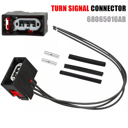 For Wrangler Jk 07-18 Front Turn Signal Connector Plug Harness