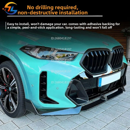 For BMW BMW X6 G06 Lci Sport 2023+mp Front Lip Shovel Spoiler