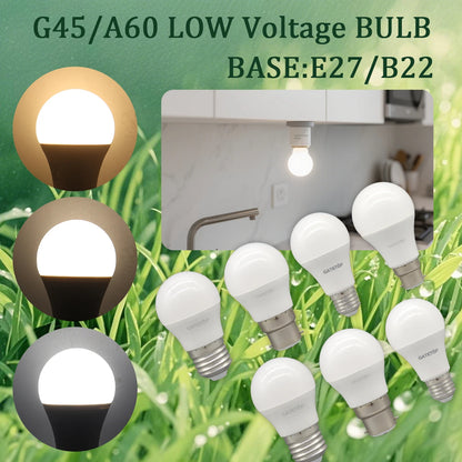 For Outdoor Lighting 4-20pcs Bulb E27 Ac Dc 12V 24V 48V Lampada