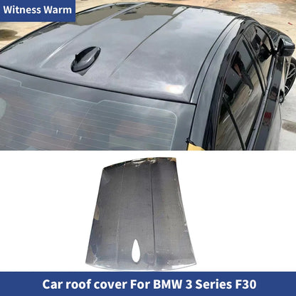 For BMW 3 Series F30 Carbon Fiber Roof Cover Trunk Boot Wings