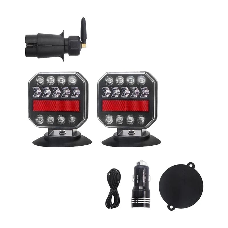 Eu Plug Wireless Solar Trailer dc12v-24v Waterproof Magnetic Tail