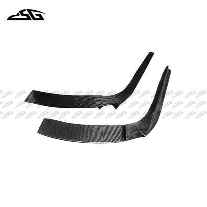 For BMW 5 Series M5 F10 Carbon Fiber Rear Bumper Side Fins