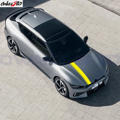 For Kia EV6 Gt GT-LINE Racing Sport Stripes Hood Bonnet Sticker