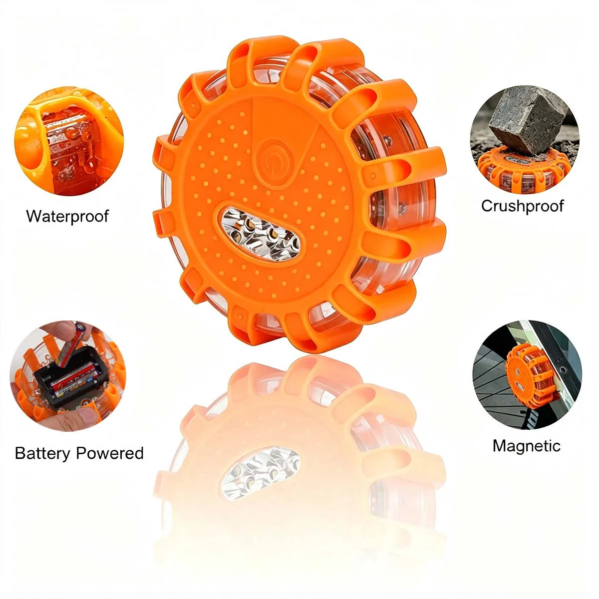 Magnetic Emergency built-in Battery 9mode Safety Beacon Portable