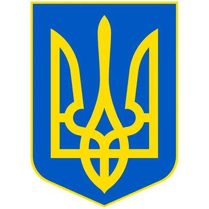 13CM Coat Arms Ukraine Funny Sticker Colorful Pvc Printed
