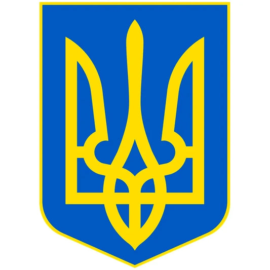 13CM Coat Arms Ukraine Funny Sticker Colorful Pvc Printed