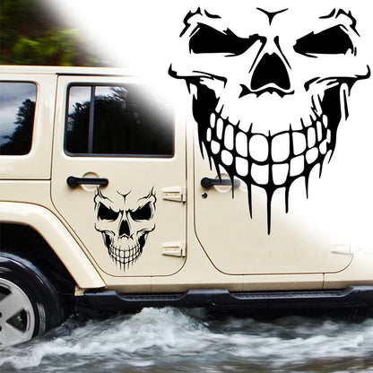Sticker Skull Decal Horrific Skeleton Vinyl Removable Waterproof