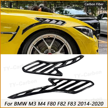 For BMW F82 F83 M4 2015-2020 Carbon Fiber Side Fender Air Vent