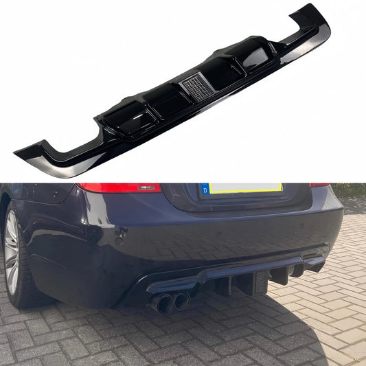 For BMW E60 E61 5 Series Mp Gloss Black Rear Bumper Diffuser M