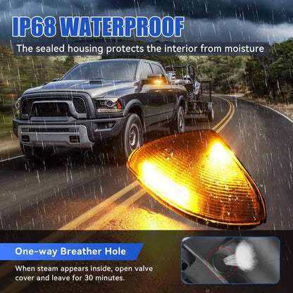 For Dodge Ram 1500 2500 Front Mirror Turn Signal Puddle Side