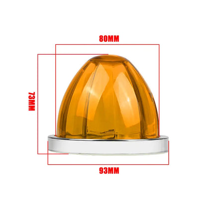 2PCS Lorry Side Truck Marker Signal Indicator Trailer Watermelon