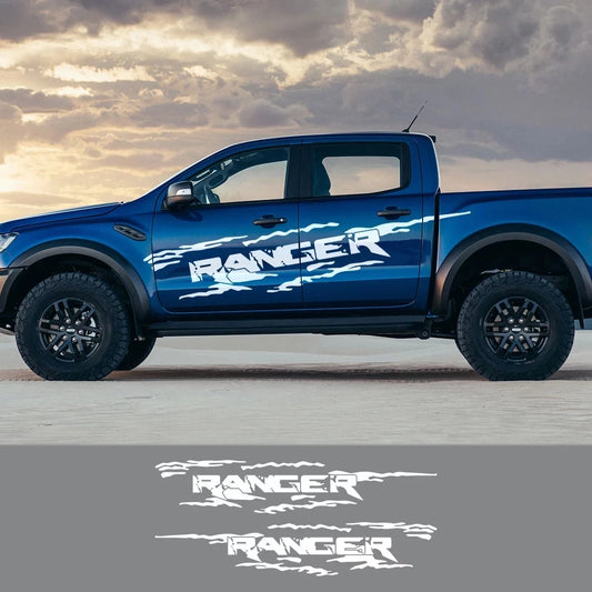 For Ford Ranger Raptor Pickup Off 2PCS Road Decals Door Side