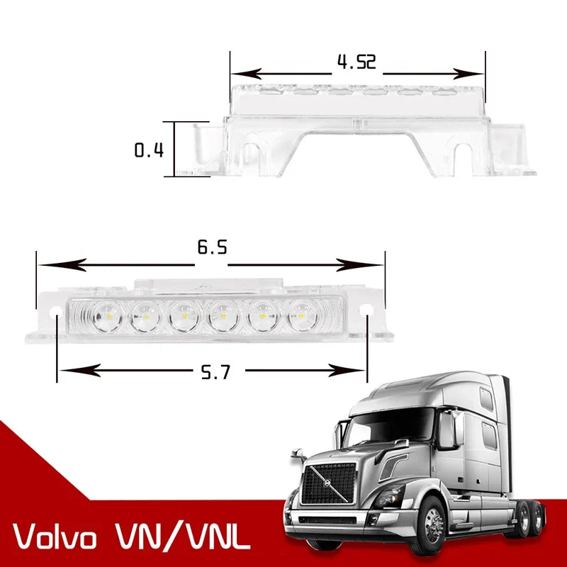 For Volvo Vn 2004 Vnl 5PCS Front Cab Rooftop Clearance Running