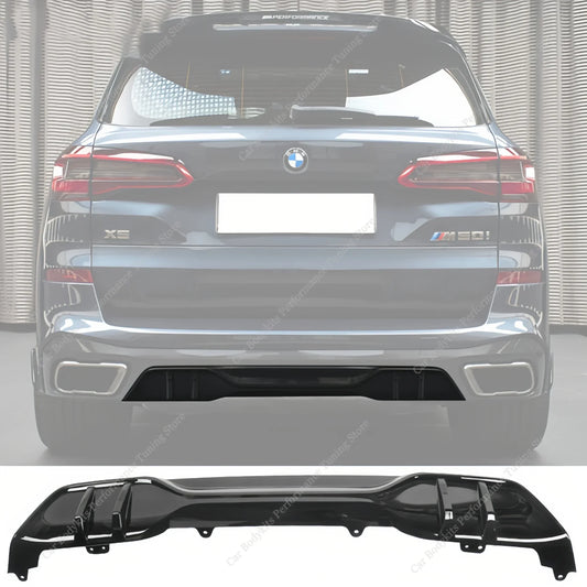 Gloss Black Mp Rear Bumper Splitter Lip Diffuser X5