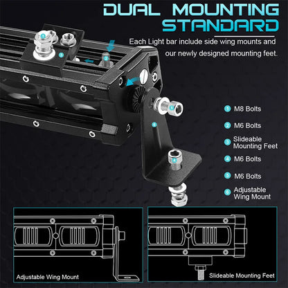 30W Dual Color 6D Lens Inch Ultra Slim Driving